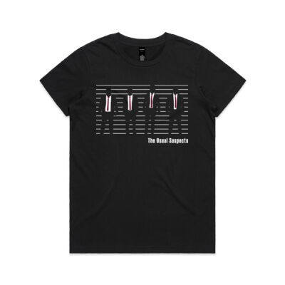 Suspect Line Up on Dark Tee Thumbnail